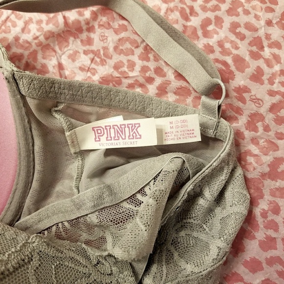 VICTORIA'S SECRET PINK LACE BRALETTE, M/DD - Picture 3 of 7